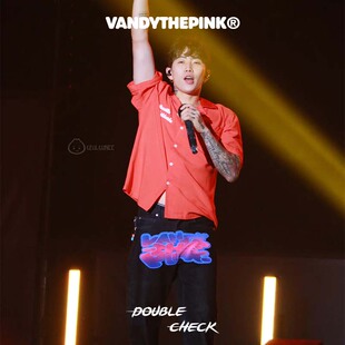 【国内正品】VANDYTHEPINK朴宰范同款美式涂鸦牛仔裤百搭直筒长裤