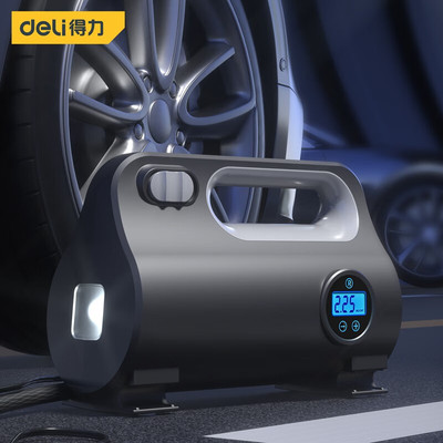 得力车载充气泵电动便携