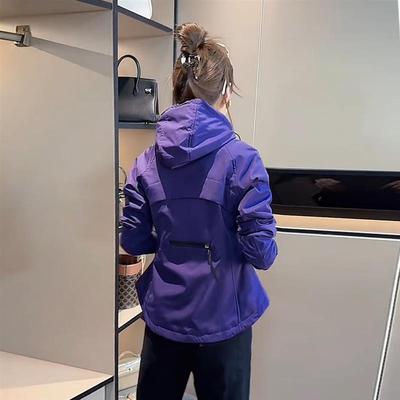 加棉外套女加厚短款上衣冲锋衣2025新款春秋女装小个子修身风衣潮