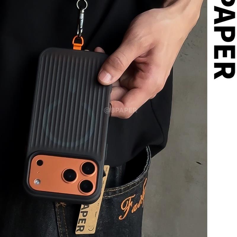 BPAPER瓦楞软边磨砂全包手机壳适用于苹果17promax防摔iPhone17Air保护壳15pro壳绿色14promax磁吸软边壳
