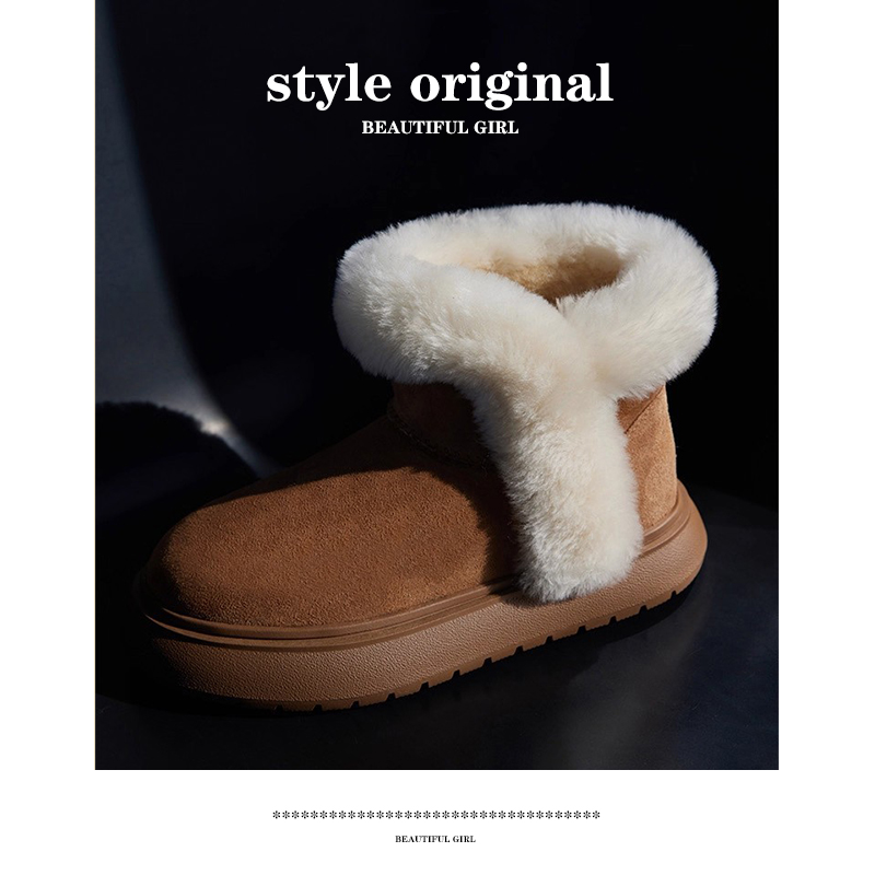 2025新款厚底雪地靴女款加绒加厚