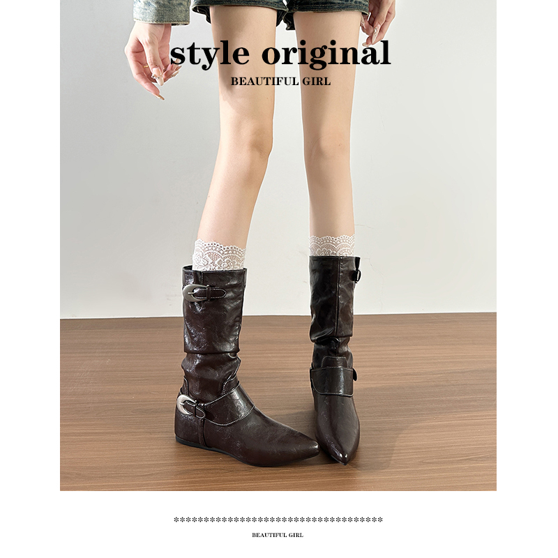 时尚新款马丁靴女靴内增高