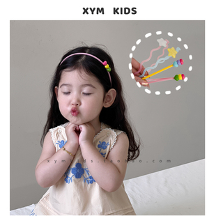 五角星爱心儿童发箍女孩不勒头防滑碎发整理神器女童头箍宝宝发饰