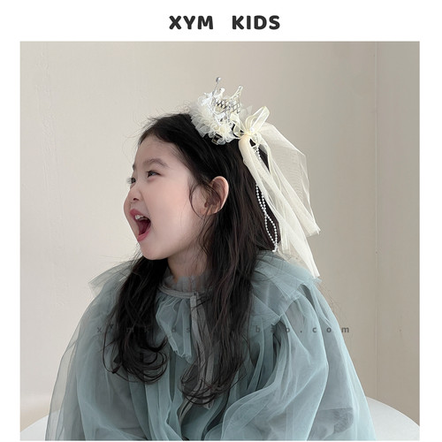 女童生日皇冠头饰公主风