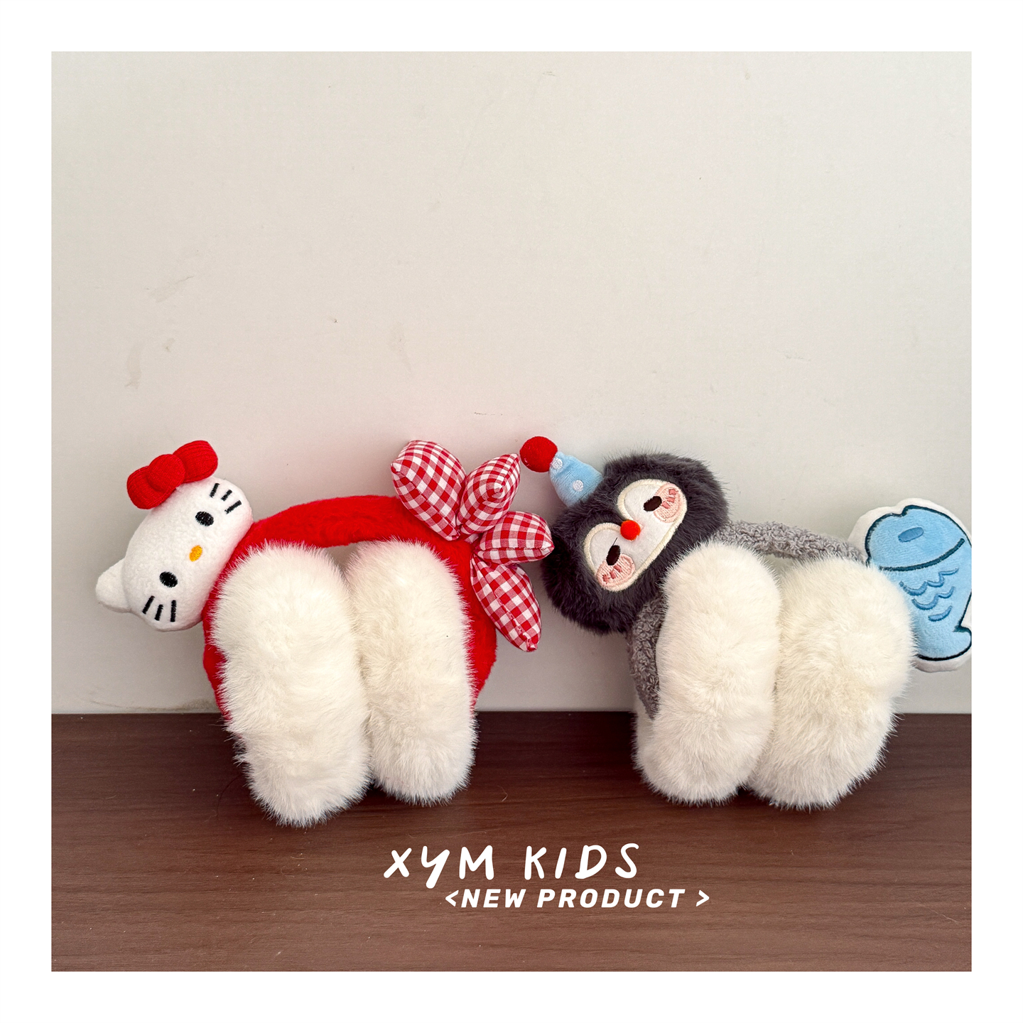 可折叠儿童可爱毛绒耳暖