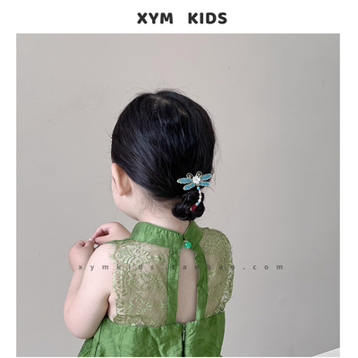儿童新中式汉服发饰古风发夹头饰