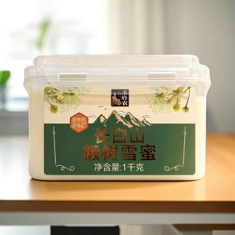智力采蜂农椴树原蜜土蜂蜜东北黑蜂蜜2斤长白山椴树花蜜结晶蜜