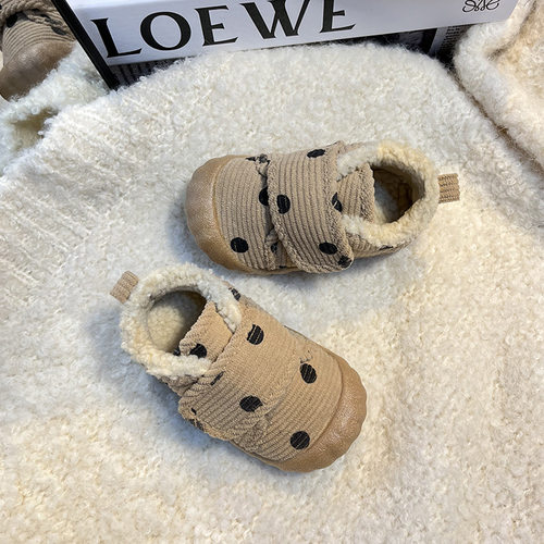 学步鞋秋冬男女宝加绒机能鞋子