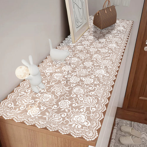 透明蕾丝防水免洗鞋柜餐边柜桌垫