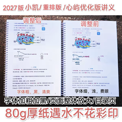 代打印2027考研T天师兄填空讲义心屿跟课笔记思维导图西医综合考