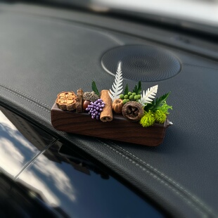 临时停车牌创意手作干花果实DIY装 牌高级感车载电话牌 饰挪车号码