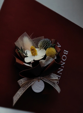 “午后拿铁”车载出风口迷你小花束永生花装饰干花伴手礼生日礼物