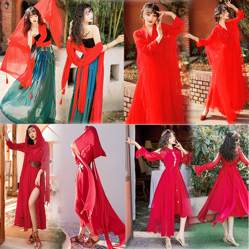 2022年飘逸仙女舞蹈裙