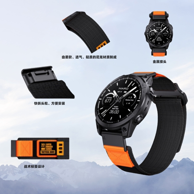 适用佳明Quickfit表带 fenix7xpro Forerunner965泰铁时epix2