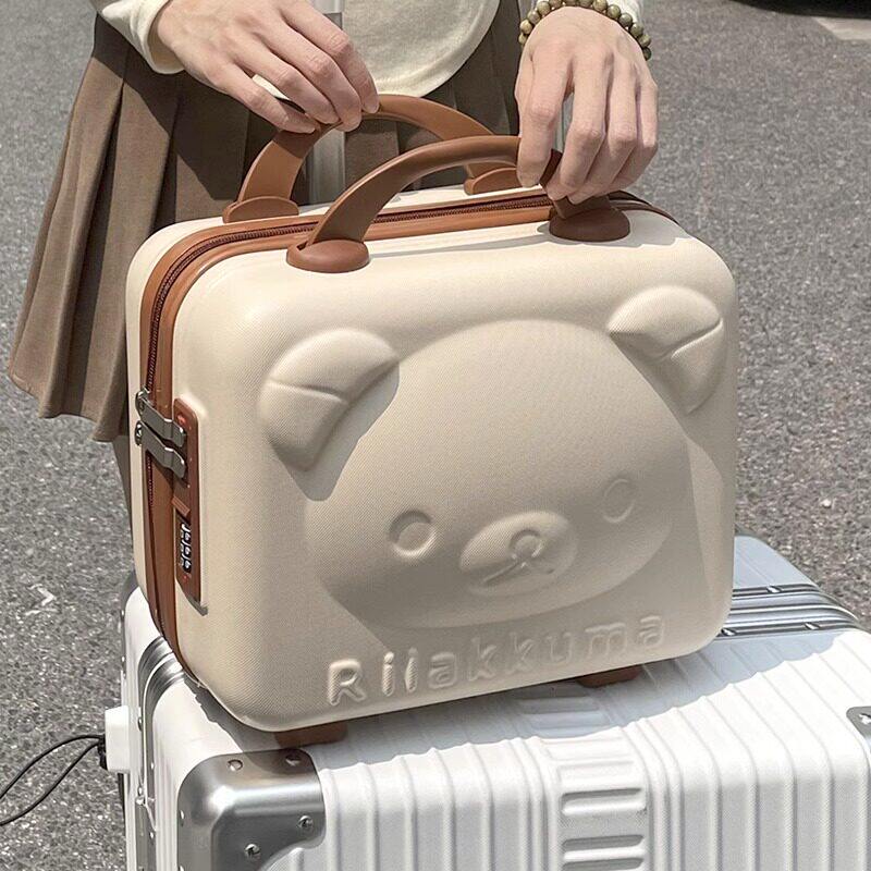 行李箱大容量旅游化妆品收纳箱化妆箱手提化妆收纳盒带锁化妆包小