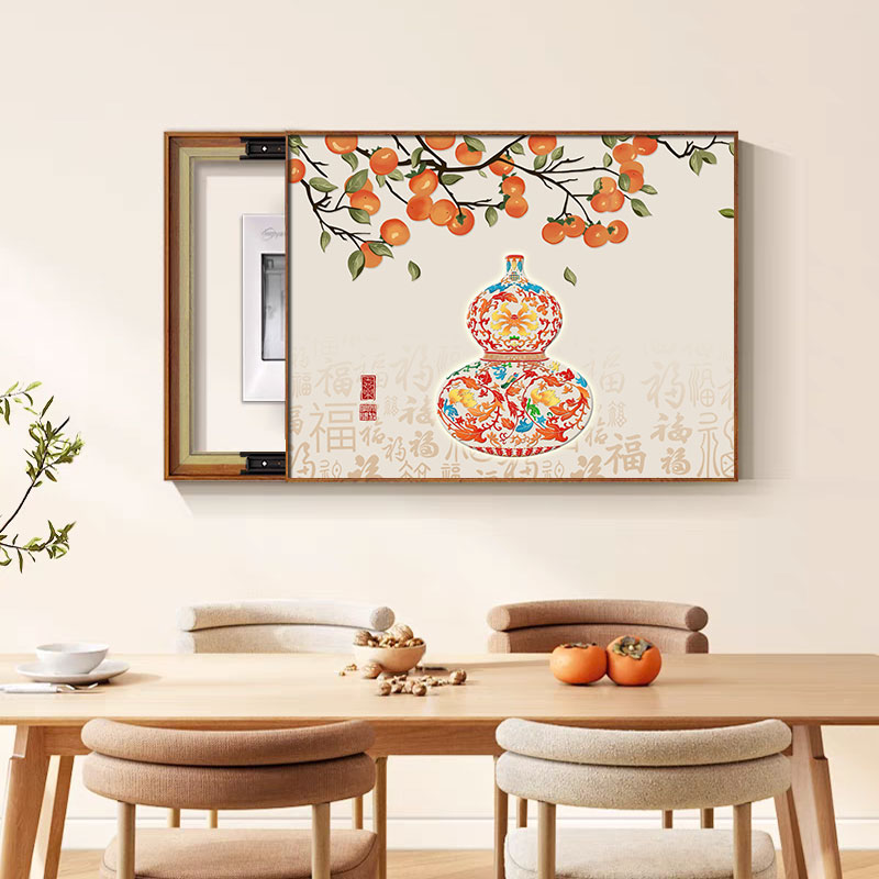 电表箱装饰画葫芦福高级感墙壁挂