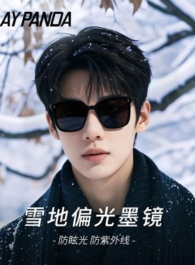雪地偏光墨镜男雪山登山太阳眼镜户外登山徒步防风防雪盲护目镜女
