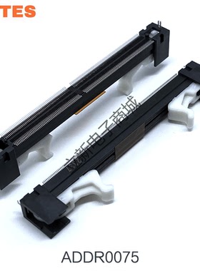 LOTES ADDR0075 DDR4 笔记本 260PIN 立式贴片 黑体白耳内存插槽