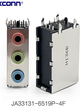 富士康JA33131-6519P-4F3.5音频接口电脑主机主板3孔音频耳机