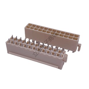 ATX主板电源插座 24PIN 间距4.2MM主板电源插座带定位柱双排针