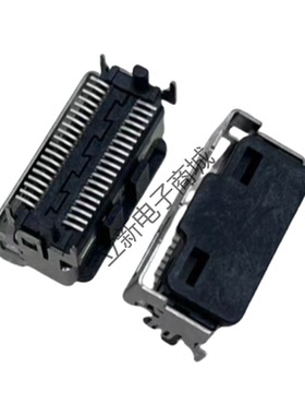全新 MCIO 高速连接器 4X直立型母座 立式贴片 38pin