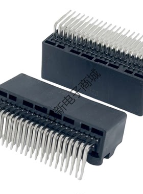 LOTES原装AAUS01AP2-040K02 40P弯针黑色母座 汽车BMS连接器 现货