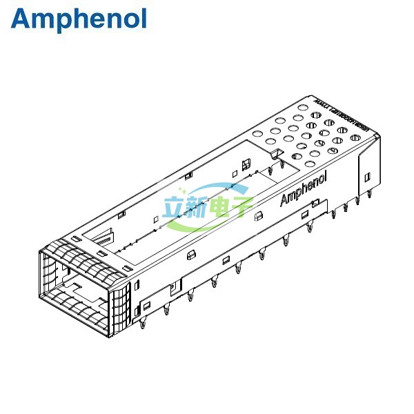 Amphenol 安费诺  UE62-B162G-021EP1  OSFP 1x1 Cage  服务器