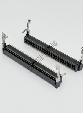 现货 金手指连接器 P数:260Pin  SMD P=0.5mm DDR4 9.2H 正向
