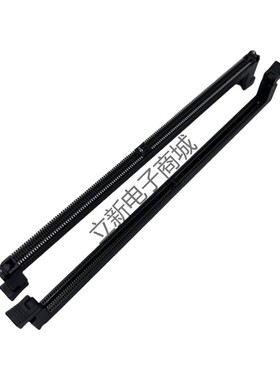 DDR5 服务器插槽288Pin立式SMT贴片 RDIMM黑体黑耳第四代内存卡槽