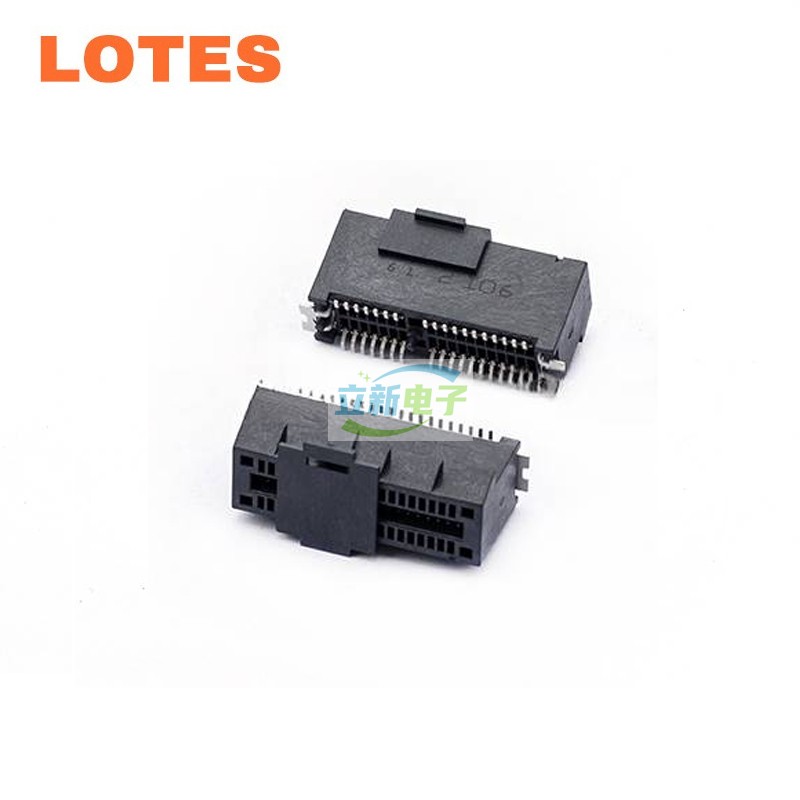 LOTES APCI0473 连接器 PCIE4.0显卡接口 36PIN 贴片型SMT 黑色