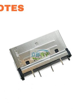 LOTES 连接器 高品质SFF-8654 8X 直立式母座SlimSAS 74PIN 180度