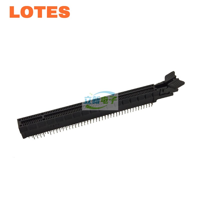LOTES AAA-PCI-095-K11 PCIE 164P鱼叉式带飞机尾98P/64P显卡插槽