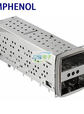 Amphenol安费诺U90-A2D1-1D01 QSFP 1x2 CAGE 光模块屏蔽罩连接器