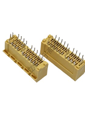 导柱式36P PCI-E 显卡插槽 1X PCIE连接器插座 DIP 直插式 黄色