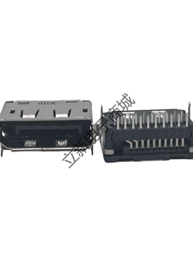 富士康3VD11203-H7A0-4H显示器DP高清接口插座90度卧式翻边20PIN