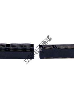 全新 笔记本 电脑 MINI PCIE插槽 52Pin 9.0H Msata插座 黑色