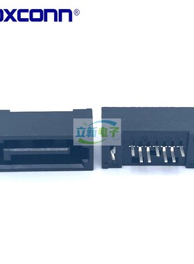 Foxconn/富士康LD1807V-S52T 7PIN 立式SATA 针长2.45mm PA9T黑色