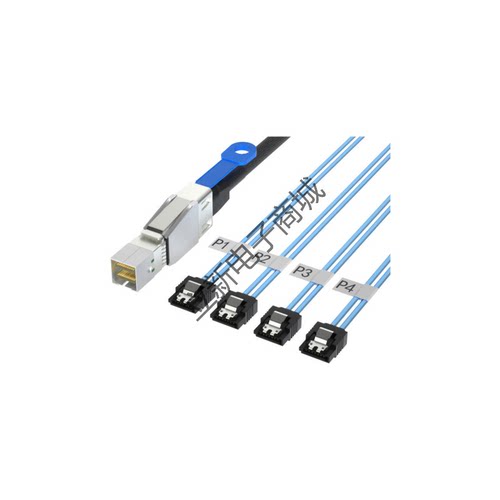 SFF8644转SAS7PIN8连接器30AWG