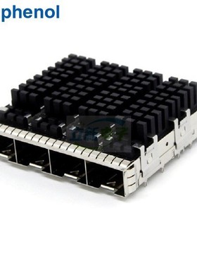 Amphenol安费诺 U77-E462M-2081 SFP+ 1x4Cage 全新连接器
