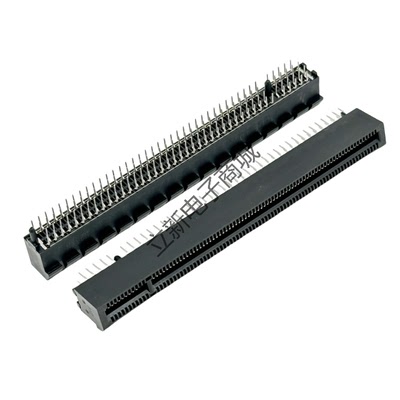 PCIE4.0G4显卡插槽 PEIE4.0 164P X16 直插式接口插板式 内存卡槽