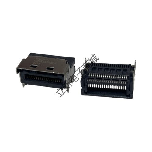 全新安费诺 G97R21322HR SlimSAS 38PIN 卧式母座 MCIO连接器