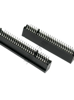 现货  PCIE显卡插槽 X8 98P卡座 黑色直插 100/盒 原厂连接器