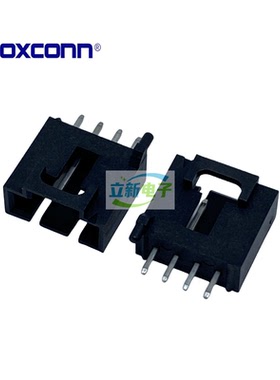 Foxconn/富士康 HF1104E-P1  4P 2.54MM 黑色 连接器