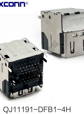 全新富士康QJ11191-DFB1-4H双层HDMI高清接口插座90度卧式母座38P