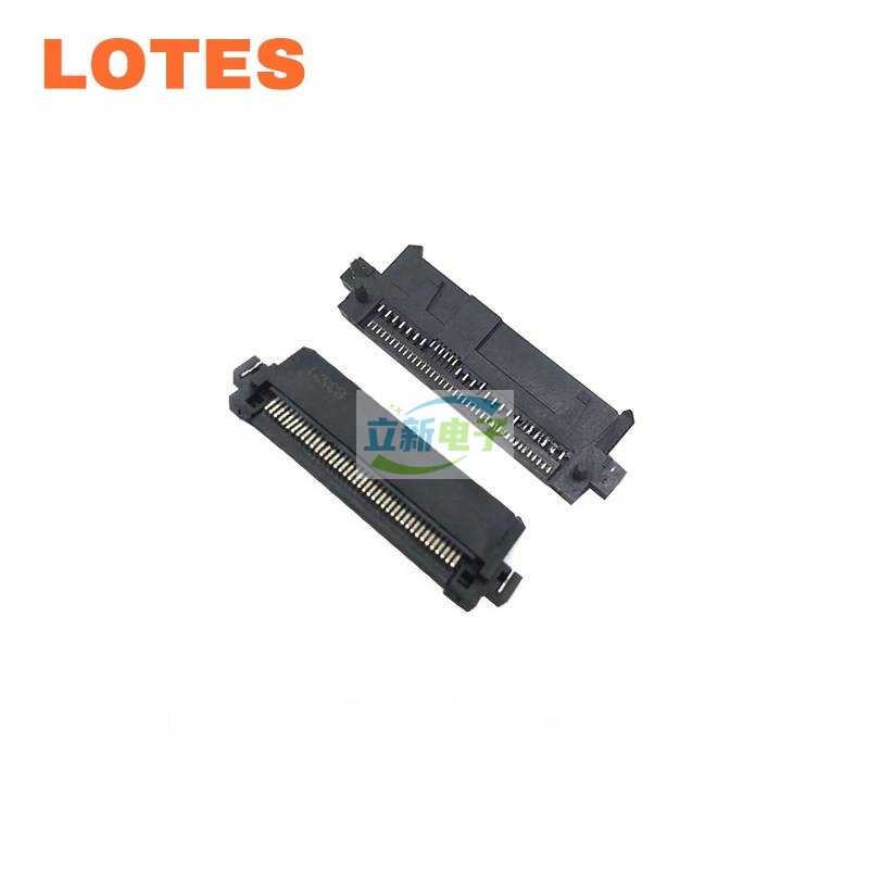 LOTES连接器SFF-8654 4X直立型母座SlimSAS 38P 180度 808004939