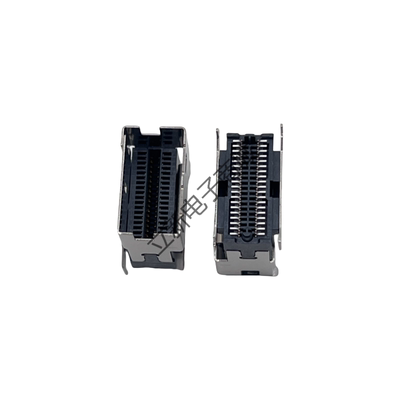 SFF-8654插槽Slim SAS 4.0 38PIN立式贴片4i接插件SMT直立型母座