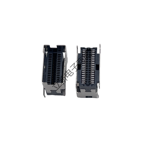SFF-8654插槽Slim SAS 4.0 38PIN立式贴片4i接插件SMT直立型母座