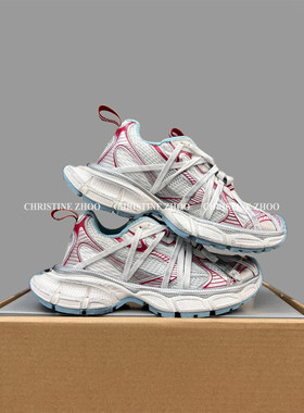 KAPIIT专柜同款/25新款绑带蜘蛛人~厚底做旧休闲铁扣老爹鞋女情侣