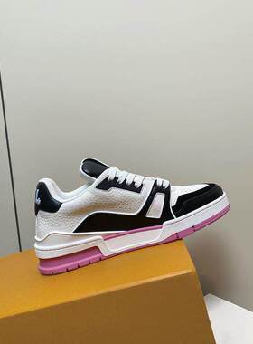 KAPIIT【】可爱粉~新配色白水泥鞋厚底休闲板鞋女黑粉情侣小白鞋