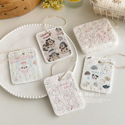 厨房用可爱木浆洗碗绵